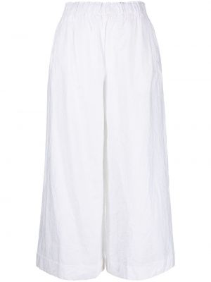 Relaxed памучни панталон Daniela Gregis бяло