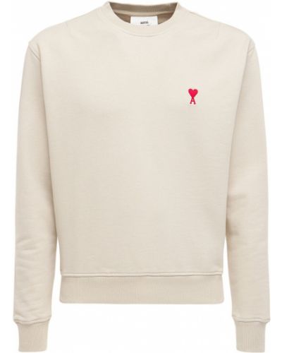 Bluza dresowa Ami Alexandre Mattiussi - Beżowy