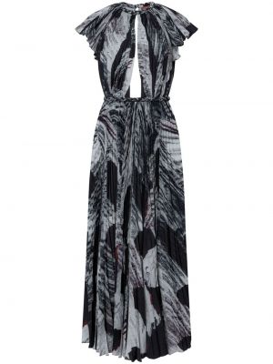 Sukienka wieczorowa z nadrukiem w abstrakcyjne wzory Altuzarra