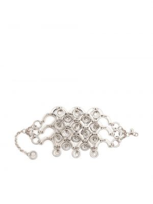 Bracciale con cristalli Rabanne argento