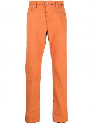 Straight leg jeans Diesel arancione