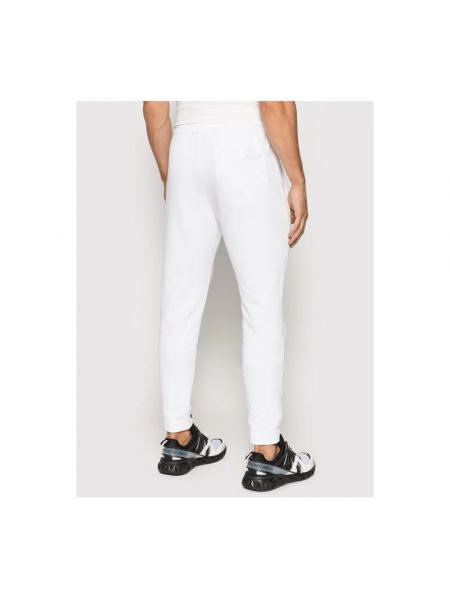 Pantalones de chándal con bordado Armani Exchange blanco