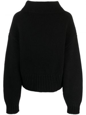 Sweter wełniany Cynthia Rowley czarny