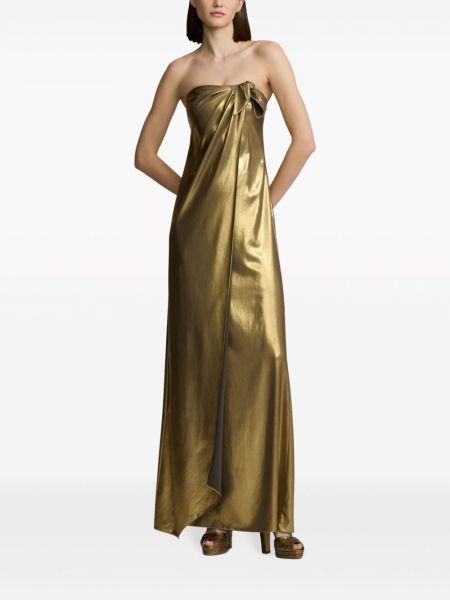 Vakarinė suknelė Ralph Lauren Collection auksinė