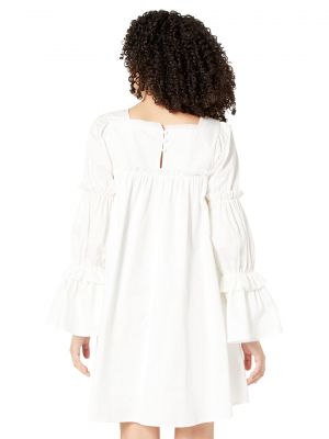 Асимметричное платье мини Moon River белое