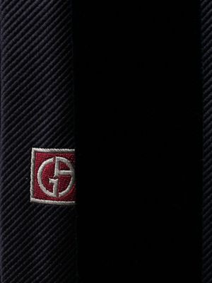 Krawat żakardowy Giorgio Armani niebieski