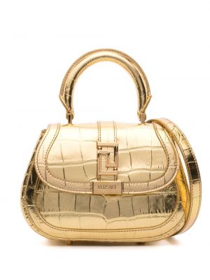 Nákupná taška Versace zlatá