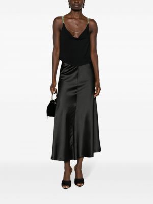 Maksi sijonas satininis Atu Body Couture juoda