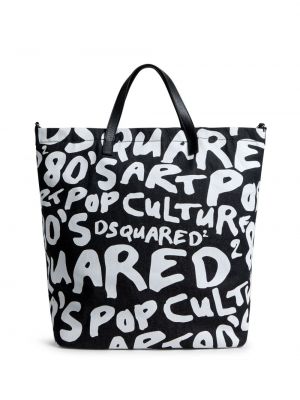 Shopper handtasche mit print Dsquared2