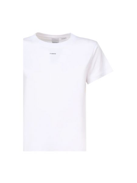 Koszulka bawełniana Pinko biała