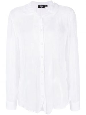 Прозрачна риза Leslie Amon бяло