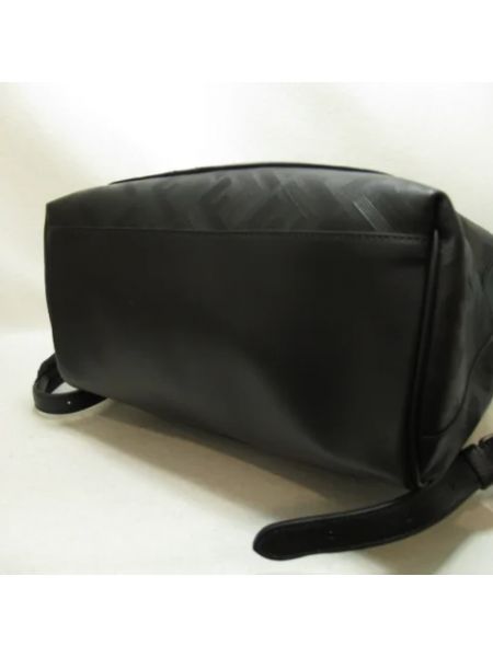 Bolsa de hombro de cuero retro Fendi Vintage negro