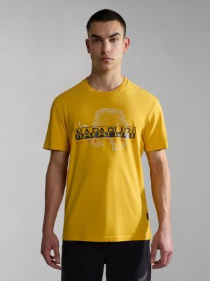 Polo krekls Napapijri dzeltens