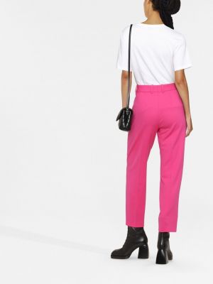 Slim fit kalhoty Ermanno Scervino růžové
