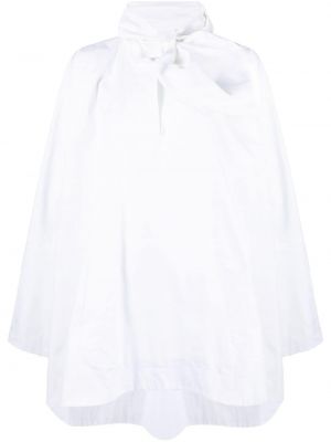 Βαμβακερή μπλούζα με φιόγκο The Attico λευκό