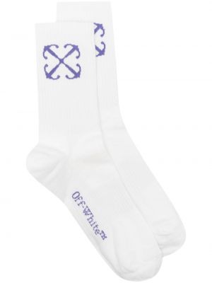 Bavlněné ponožky Off-white bílé