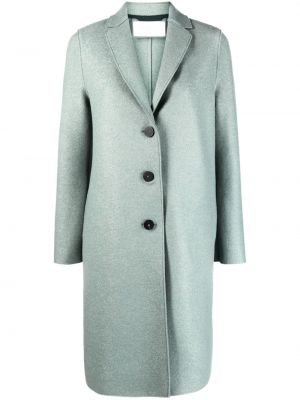 Veltinio paltas Harris Wharf London žalia