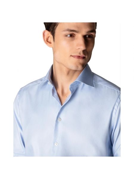 Camisa slim fit Eton azul