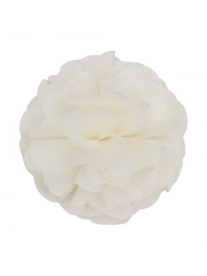 Bílá květinová brož Manuri