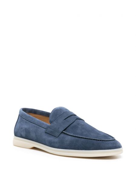Semišové loafers Scarosso modré