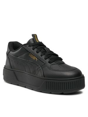Δερμάτινα sneakers Puma μαύρο