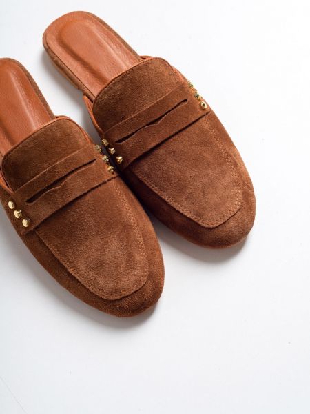 Kožne papuče od brušene kože Luvishoes