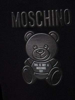Pamut sport nadrág nyomtatás Moschino fekete
