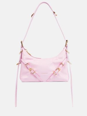 Kožená kabelka Givenchy ružová