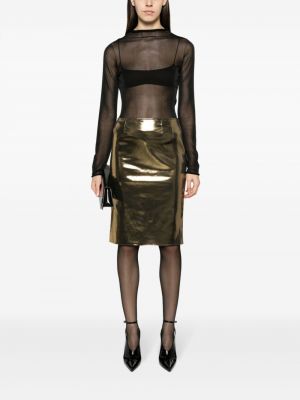 Pouzdrová sukně Dolce & Gabbana zlaté