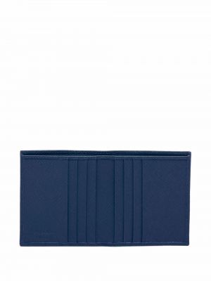 Kožená peněženka Prada modrá