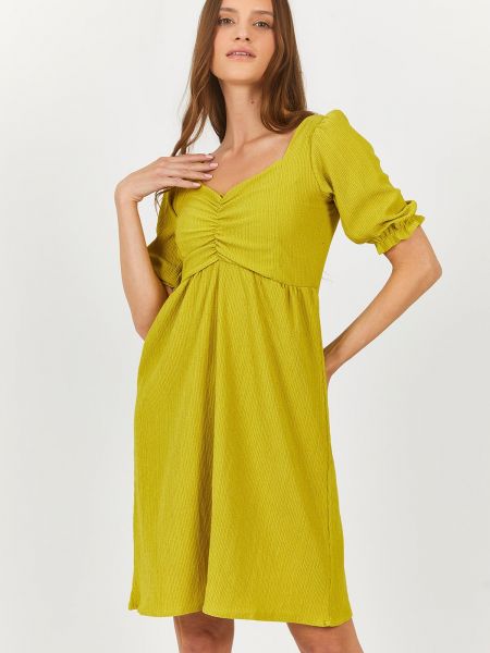 Μίντι φόρεμα Armonika πράσινο