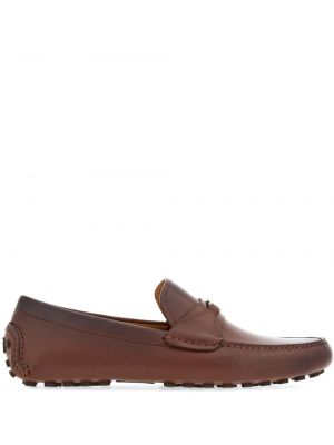 Læder loafers Ferragamo brun