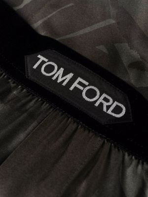 Jedwabne satynowe szorty w kamuflażu Tom Ford