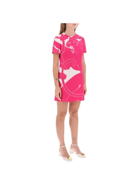 Mini vestido con estampado Valentino Garavani rosa