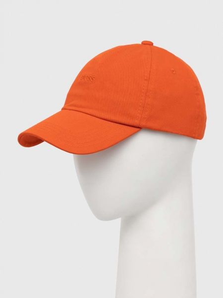 Pamučna kapa Boss Orange narančasta
