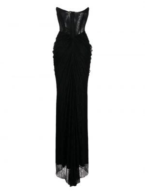 Nėriniuotas vakarinė suknelė Rhea Costa juoda