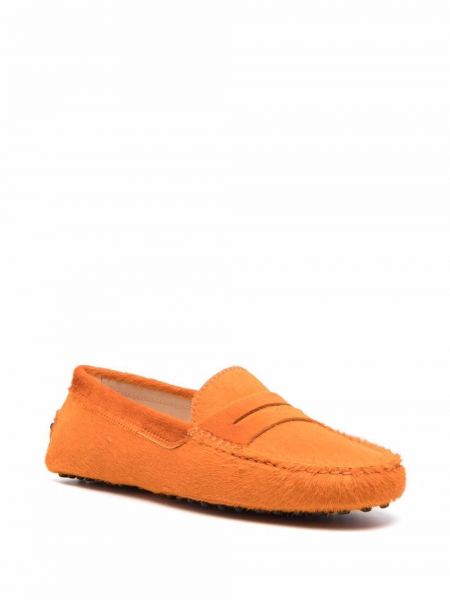 Loafers s kožíškem Tod's oranžové