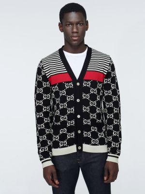 Cardigan cu dungi tricotate Gucci