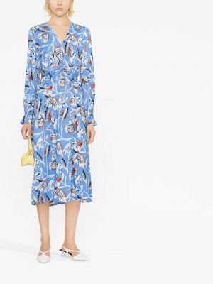 Mustriline lilleline kleit Dvf Diane Von Furstenberg
