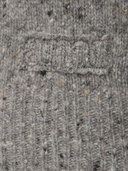 Gilet di lana Ami Paris grigio