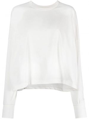 Koszulka bawełniana z długim rękawem Studio Nicholson biała