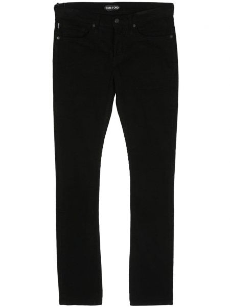Skinny παντελόνι κοτλέ Tom Ford μαύρο