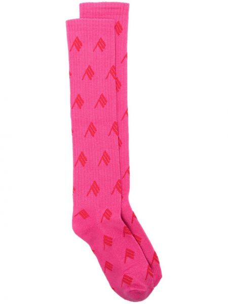 Κάλτσες με σχέδιο The Attico ροζ