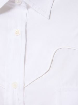Риза с копчета с джобове Ermanno Scervino бяло