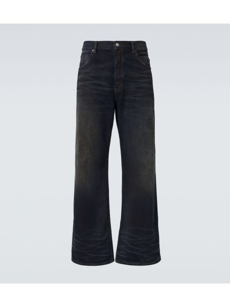 Høy midje straight jeans Acne Studios blå