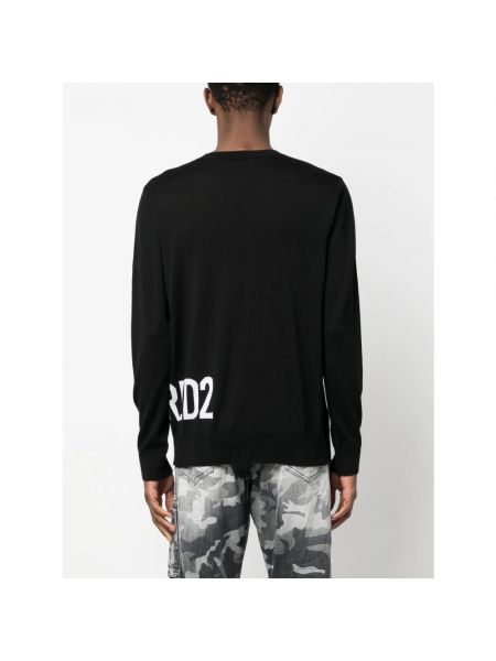 Sweatshirt mit rundhalsausschnitt Dsquared2 schwarz