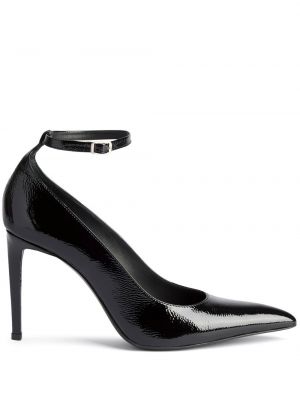 Полуотворени обувки с ток Ami Paris черно