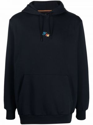 Hoodie con stampa Paul Smith blu