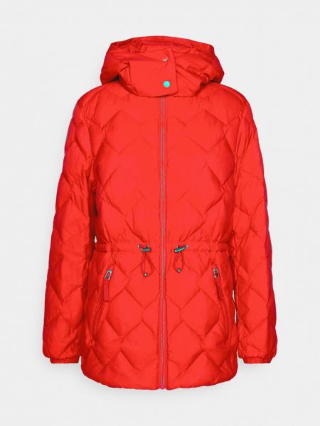 Płaszcz zimowy puchowy Marks & Spencer czerwony