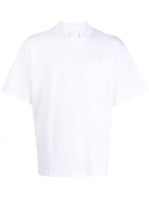 Bavlněné tričko Sacai bílé